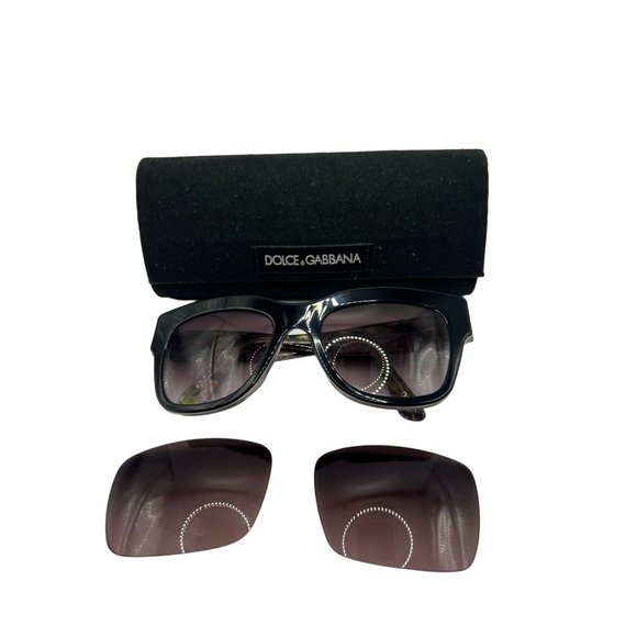 Dolce & Gabbana Almond Flowers Black Floral Sunglasses Prescription Lenses main image 9